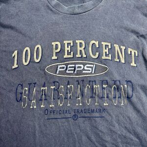 VTG 90s Pepsi Cola T-shirt Men’s L/XL Blue Acid Wash Single Stitch Made In USA